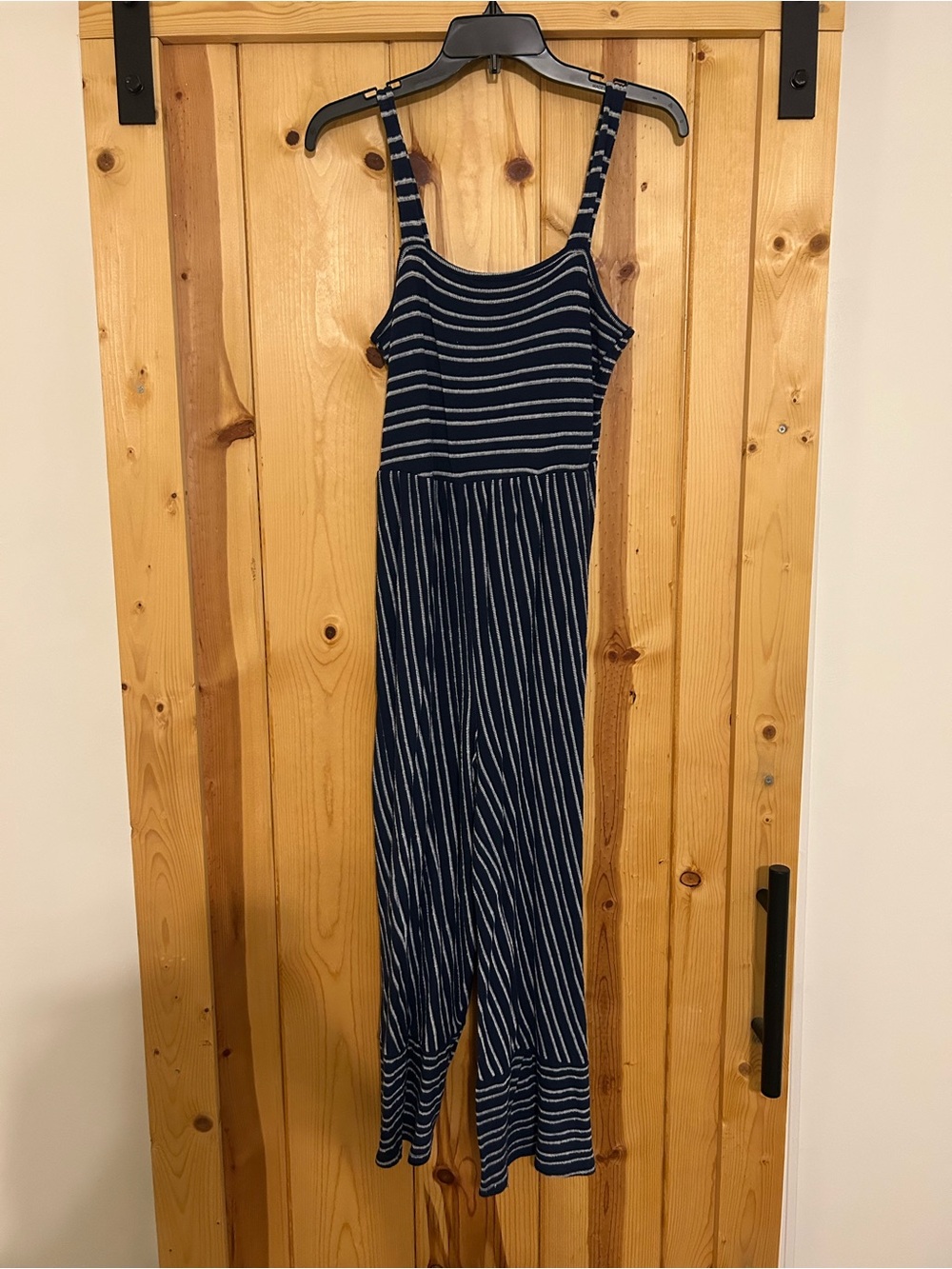 Caution To The Wind Navy and White Striped Knit Top